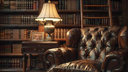 A luxurious room filled with the scent of rare woods and leather golden sunlight filtering through heavy curtains highlighting a collection of antique books 