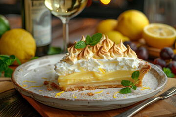 A delicious Lemon meringue pie