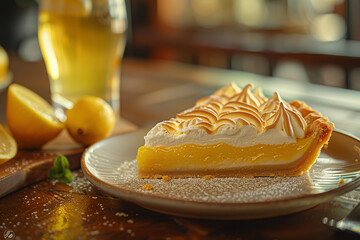 A delicious Lemon meringue pie