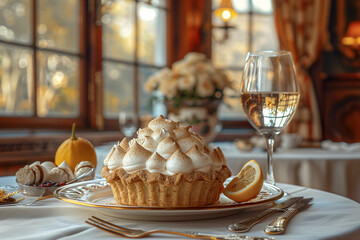 A delicious Lemon meringue pie