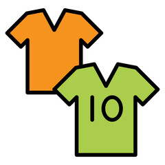 Soccer T-shirt icon