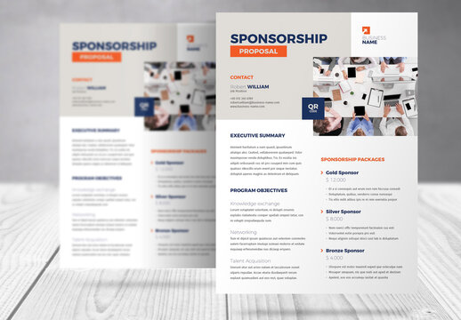 Sponsorship Proposal Flyer Template