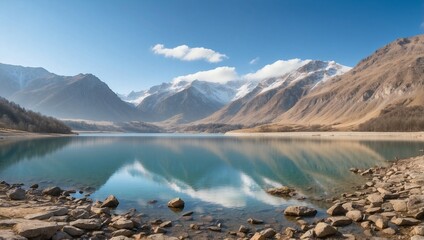 lake in the mountains