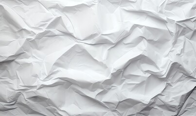 Fototapeta premium Abstract White Crumpled Paper Texture