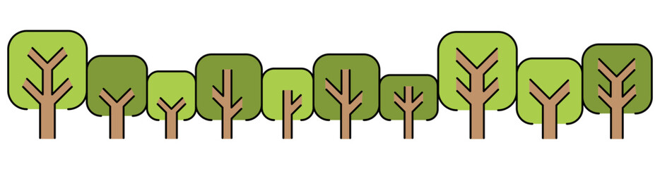 Fototapeta premium Forest graphic background