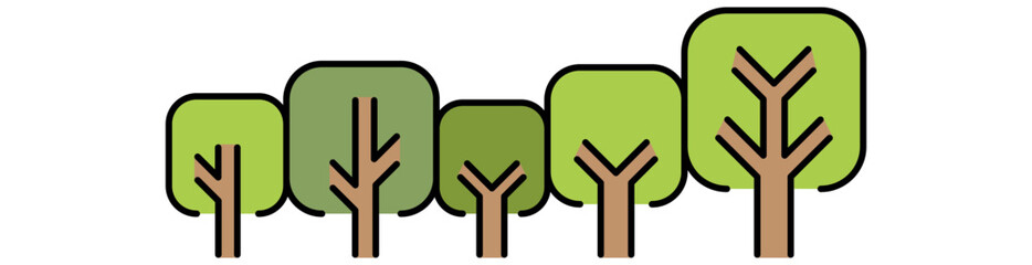 Forest graphic background