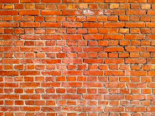Red brick wall texture background, brick wall texture for interior or exterior design backdrop.