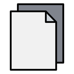 Paper, document, file icon