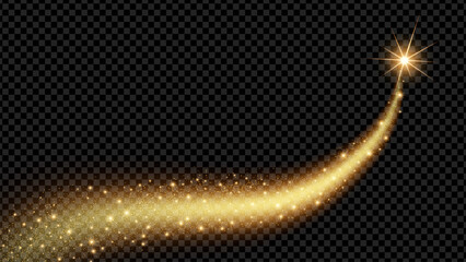 Light glow effect stars bursts with sparkles isolated on transparent background. Stock royalty free vector illustration. PNG	