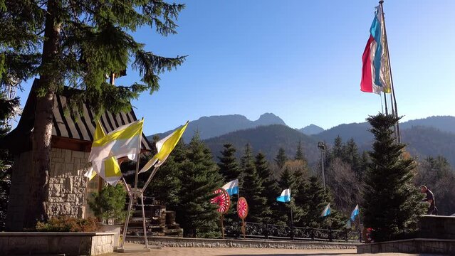 Marian Shrine of Our Lady of Fatima in Zakopane, Poland was built in years 1987 to 1992. In 1997, consecration under patronage of Mother of God of Fatima by Pope John Paul II.