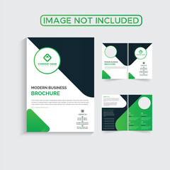 Company business brochure design template creative and modern cover page theme