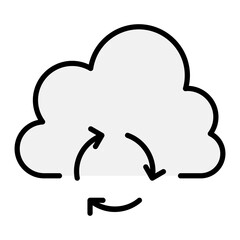 Cloud computing icon