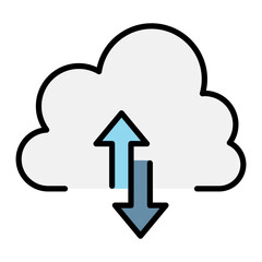 Cloud computing icon