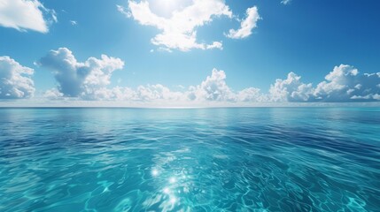 Brilliant blue marine outlook