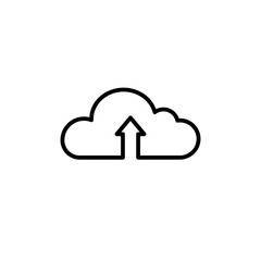 Cloud Upload Icon Ideal for Online Storage and Backup