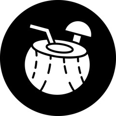 Vector Design Coconut Drink Icon Style