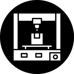 Vector Design 3D Printer Icon Style