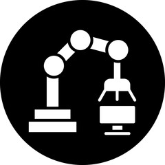 Vector Design Robotic Arm Icon Style
