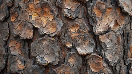 Texture of Bark on a Tree 