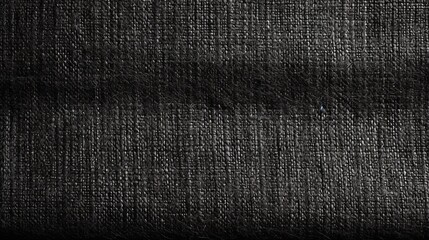 Dark grey woven fabric texture background