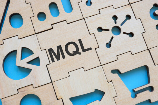Puzzle pieces with abbreviation MQL Marketing Qualified Lead.