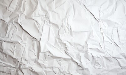 Fototapeta premium Crumpled White Paper Texture