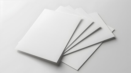Unbounded potential a closeup of white paper sheets
