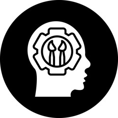 Vector Design Artistic Thinking Icon Style
