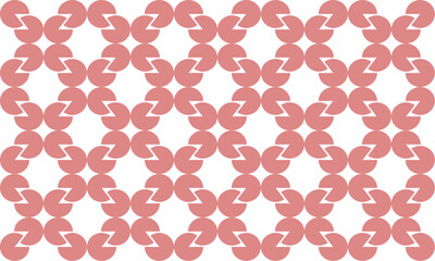 Pink wave ribbon grid. Ribbon seamless pattern with repeat pink waves as horizontal strip line, replete image design for fabric printing patter, round dot