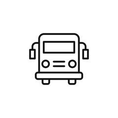 City Bus Icon Perfect for Public Transportation Services