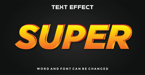 Super editable text effect