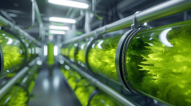 Tubular Algae Bioreactors in a Futuristic Greenhouse Facility for Biofuel Production