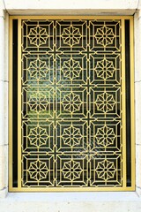 decorative window fence of classical house 