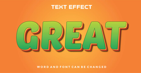 Great editable text effect