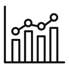 Statistical Data Icon Ideal for Business Reports