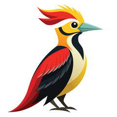 Obraz premium the imperial woodpecker color Illustrator file
