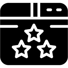 Vector Icon Rank, rating, star, website