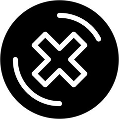 Fototapeta premium Vector Icon Ad, blocker, digital, reject