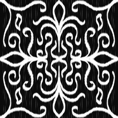 Fototapeta premium Fabric patterns, woven fabric patterns, textiles, white stripes with black background, fabric patterns.