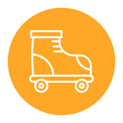 Roller Skate vector icon. Can be used for Sport Equipment iconset.
