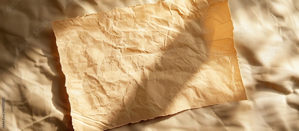 Fototapete a business-themed still life with an empty sheet of paper for a copy space image.