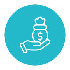 Personal Loan icon vector image. Can be used for Loan.