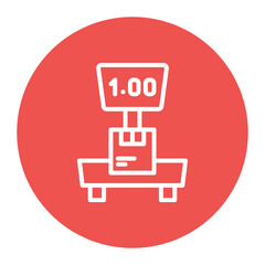 Box Weight icon vector image. Can be used for Order Fulfilment.