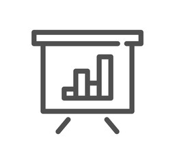 Success and growth related icon outline and linear vector.	

