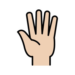 Hand up icon