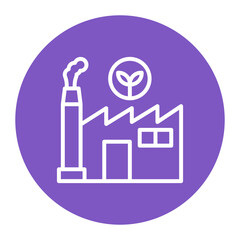 Manufacturing Plant icon vector image. Can be used for Manufacturing and Distribution.