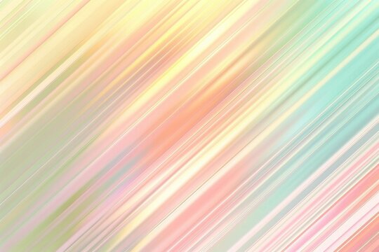 Abstract pastel colored background with diagonal lines in shades of pink, blue, yellow and green artistic travel inspiration and beauty collaboration