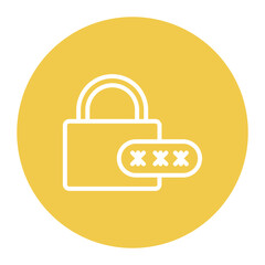 PIN Security icon vector image. Can be used for Safe Payment.