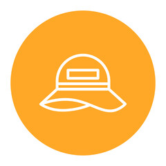 Fototapeta premium Sun Hat icon vector image. Can be used for Sun Protection.