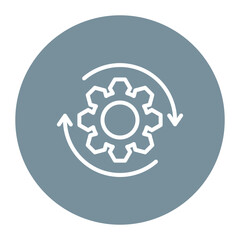 Change Management icon vector image. Can be used for Organization.